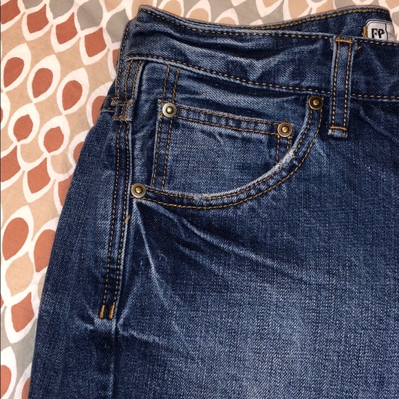 Free People High Waisted Denim Shorts - Picture 6 of 6